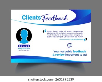 Professional review design template concept
