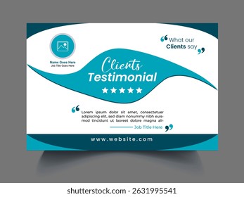 Professional review design template concept