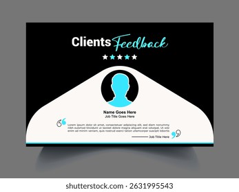 Professional review design template concept