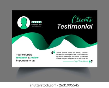 Professional review design template concept