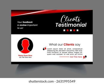 Professional review design template concept
