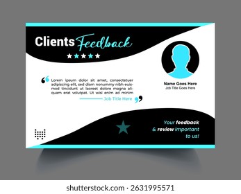 Professional review design template concept
