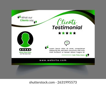 Professional review design template concept