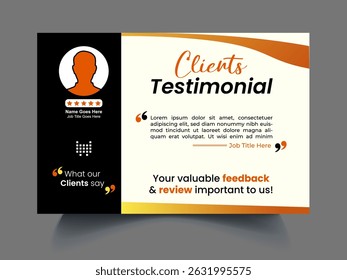 Professional review design template concept