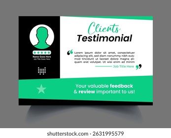Professional review design template concept