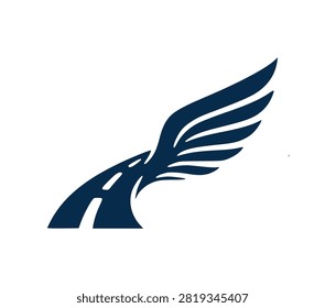 Professional Road Wing Silhouette Modern Vector Art
