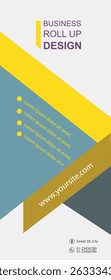 Professional roll up concept template for business purpose, place your products and ready to go for print.