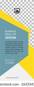 Professional roll up concept template for business purpose, place your products and ready to go for print.