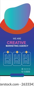 Professional roll up concept template for business purpose, place your products and ready to go for print.