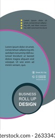 Professional roll up concept template for business purpose, place your products and ready to go for print.