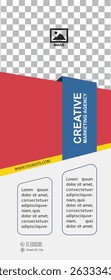 Profesional enrollar concepto de Plantilla para fines comerciales, colocar sus productos y listo para ir a imprimir.