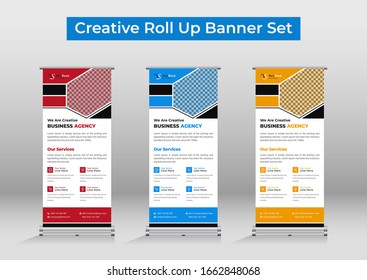 Diseño de plantilla de banner de base profesional Conjunto, conjunto moderno de banners de acumulación, plantilla de banner de fondo