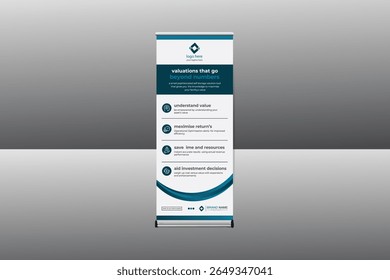 professional rollup banner design template for branding advertising company related