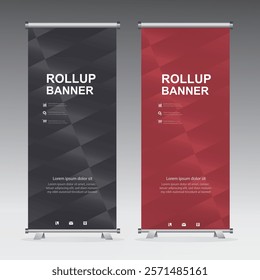  Professional Roll-Up Banner Design VECTOR  Templates