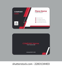 Professional  round corner business card, Printable horizontal and Vertical double sided corporate visiting card template