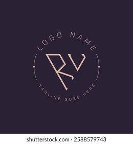 Professional RU Logo. Modern Minimal RU Letter Monogram Emblem for Premium Branding