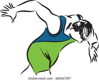 professional runner illustration