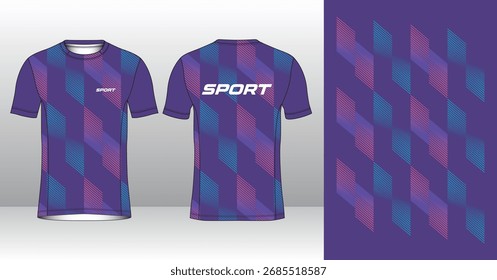 Plantilla de jersey de running de Profesional con estilo geométrico moderno para ropa activa