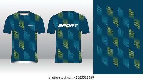 Plantilla de jersey de running de Profesional con estilo geométrico moderno para ropa activa