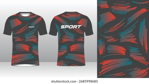 Plantilla de jersey de running de Profesional con estilo geométrico moderno para ropa activa
