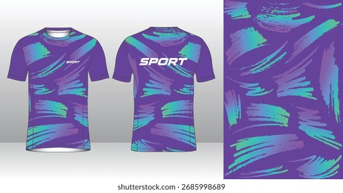 Plantilla de jersey de running de Profesional con estilo geométrico moderno para ropa activa
