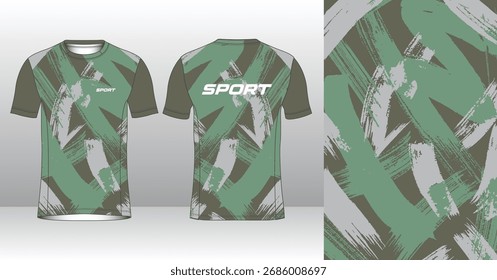 Plantilla de jersey de running de Profesional con estilo geométrico moderno para ropa activa