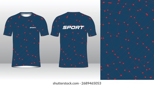 Plantilla de jersey de running de Profesional con estilo geométrico moderno para ropa activa