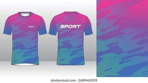 Plantilla de jersey de running de Profesional con estilo geométrico moderno para ropa activa