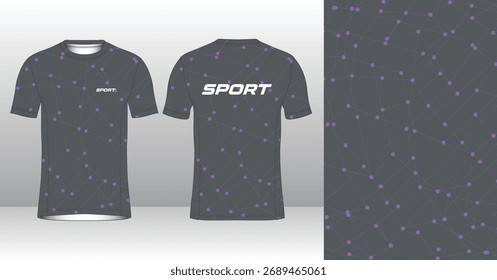Plantilla de jersey de running de Profesional con estilo geométrico moderno para ropa activa