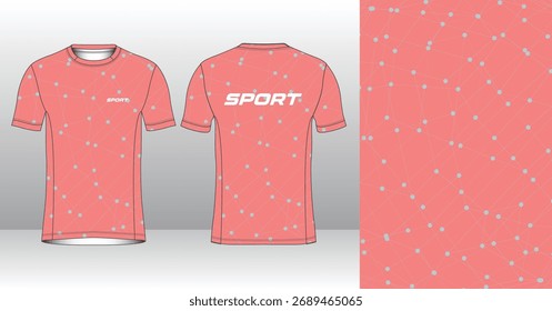 Plantilla de jersey de running de Profesional con estilo geométrico moderno para ropa activa