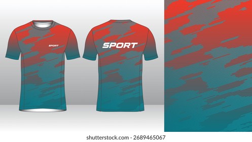 Plantilla de jersey de running de Profesional con estilo geométrico moderno para ropa activa
