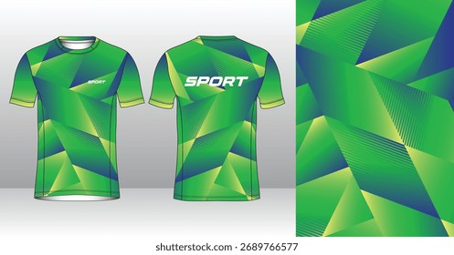 Plantilla de jersey de running de Profesional con estilo geométrico moderno para ropa activa