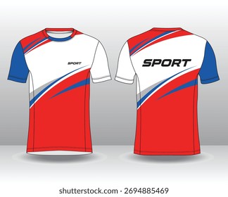 Plantilla de jersey de running de Profesional con estilo geométrico moderno para ropa activa