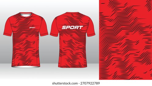 Plantilla de jersey de running de Profesional con estilo geométrico moderno para ropa activa