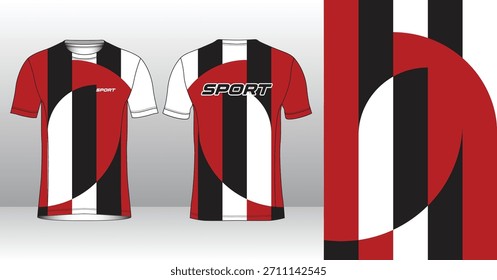 Plantilla de jersey de running de Profesional con estilo geométrico moderno para ropa activa