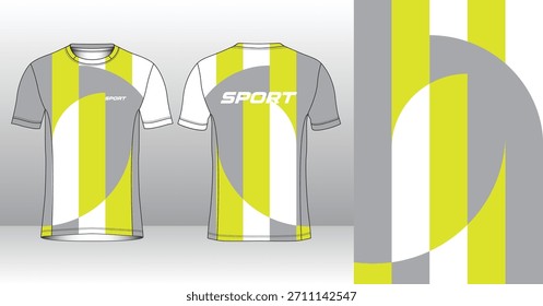 Plantilla de jersey de running de Profesional con estilo geométrico moderno para ropa activa