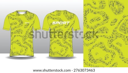 Professional Running Sport jersey template with modern geometric style for activewear