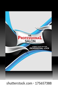 Professional Salon Flyer Vector illustration