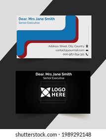 professional sample business card template design