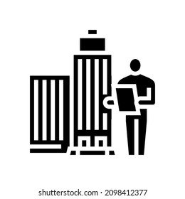 professional school glyph icon vector. professional school sign. isolated contour symbol black illustration