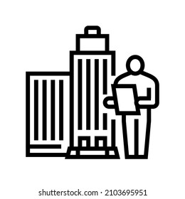 professional school line icon vector. professional school sign. isolated contour symbol black illustration