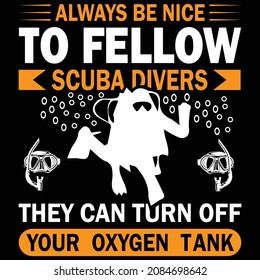 Professional Scuba custom T shirt design 