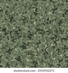 Professional seamless pixel summer camouflage for your production or design grunge