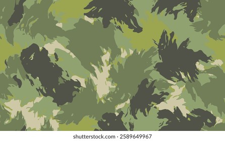 Professional seamless pixel summer camouflage for your production or design. Vector illustration. Abstract camouflage grunge pattern. Hunting camouflage background