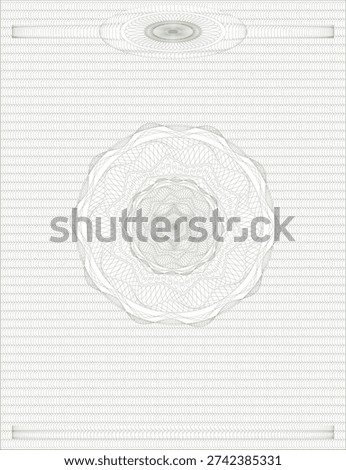 Professional security guilloche background for official documents with clear text area