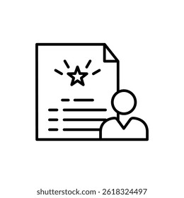 professional service icon with line style isolated on white background, eps file and easy to edit and change color.