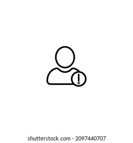 Professional services icon with exclamation mark. Professional services icon and alert, error, alarm, danger symbol. Vector icon eps 10