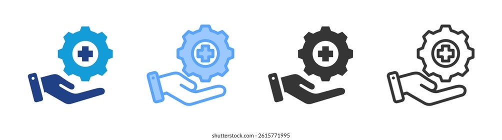 Professional Services icon set multiple style collection