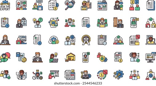 Professional services icons High-Quality Vector Icons Collection with Editable Stroke. Ideal for Professional and Creative Projects.