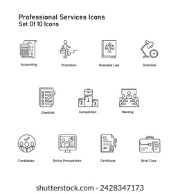  Professional Services Vector Icon Design